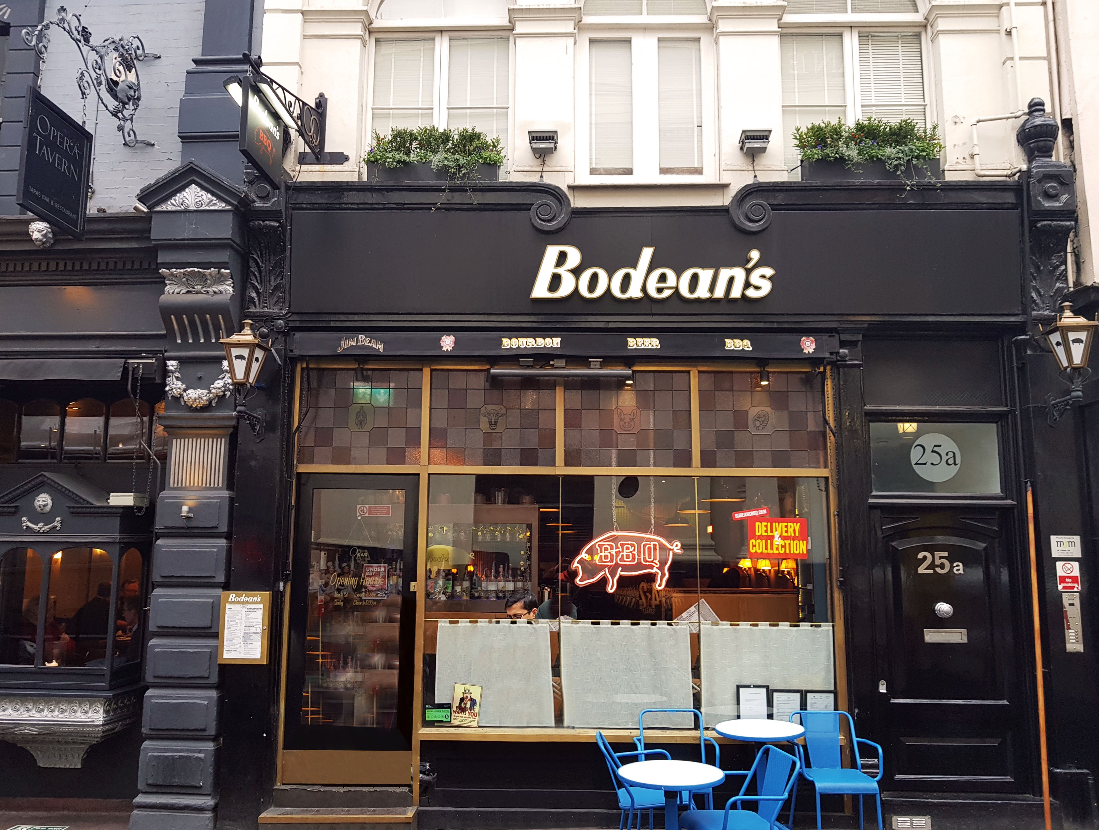 Victorian awnings Bodean's 2