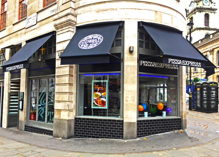  Branded Awnings for Pizza Express