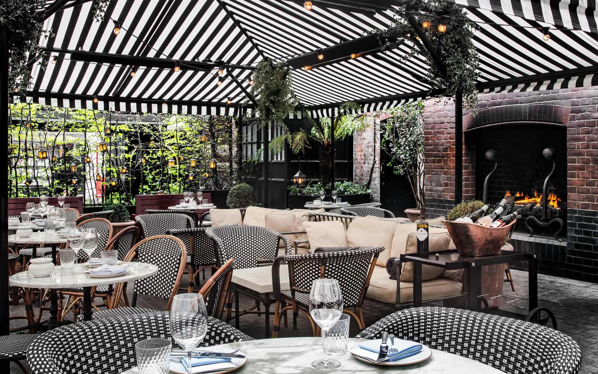  Terrace Awnings for Chiltern Firehouse in London 