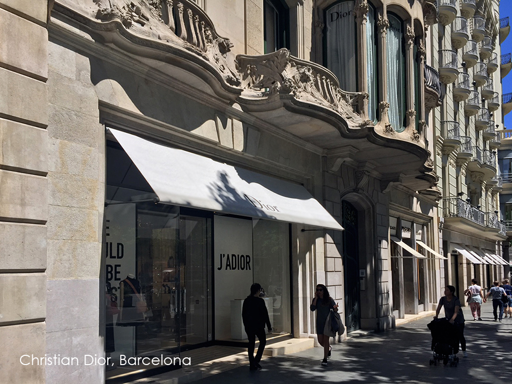 Christian Dior Awning Barcelona