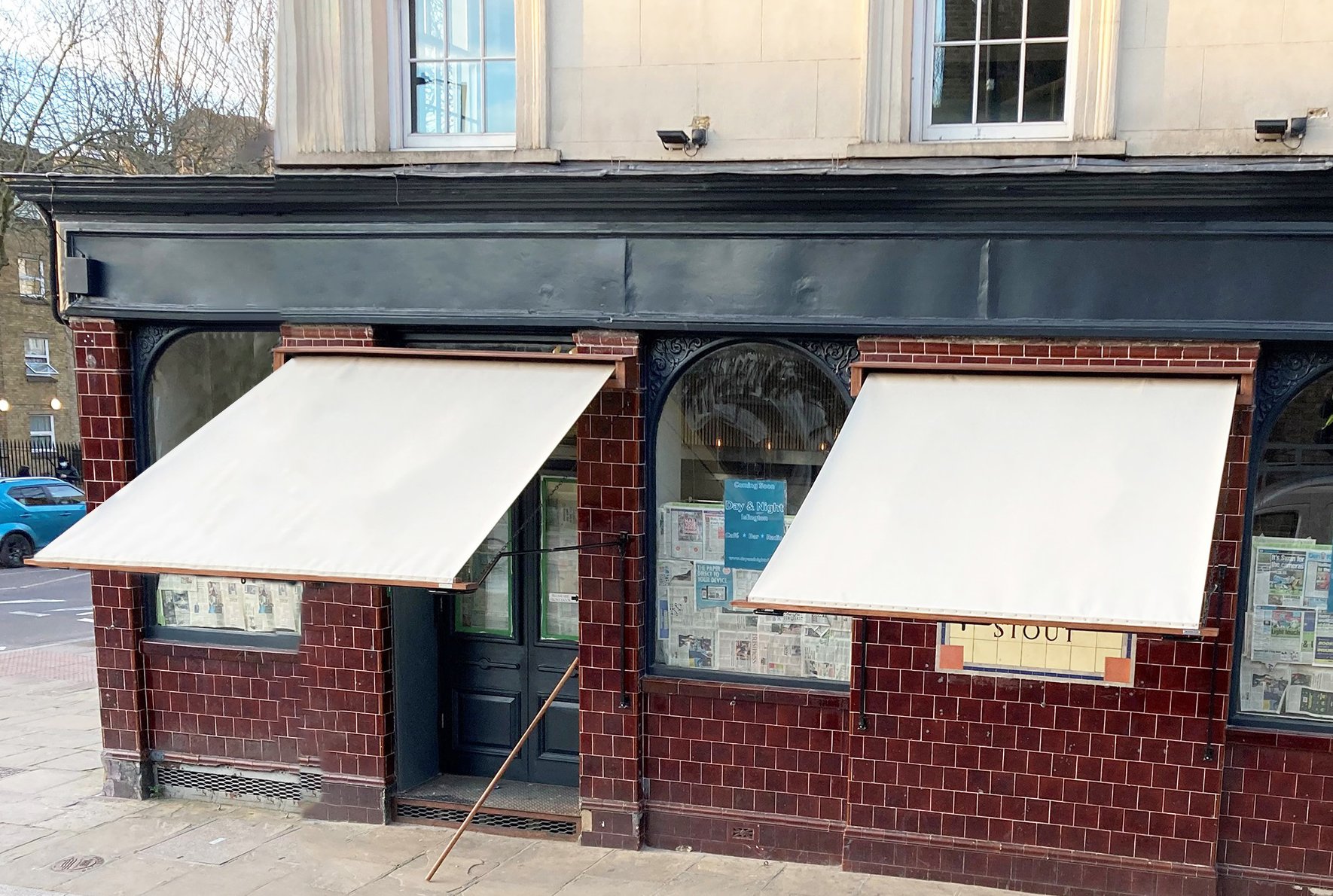 Victorian awnings at The Joker
