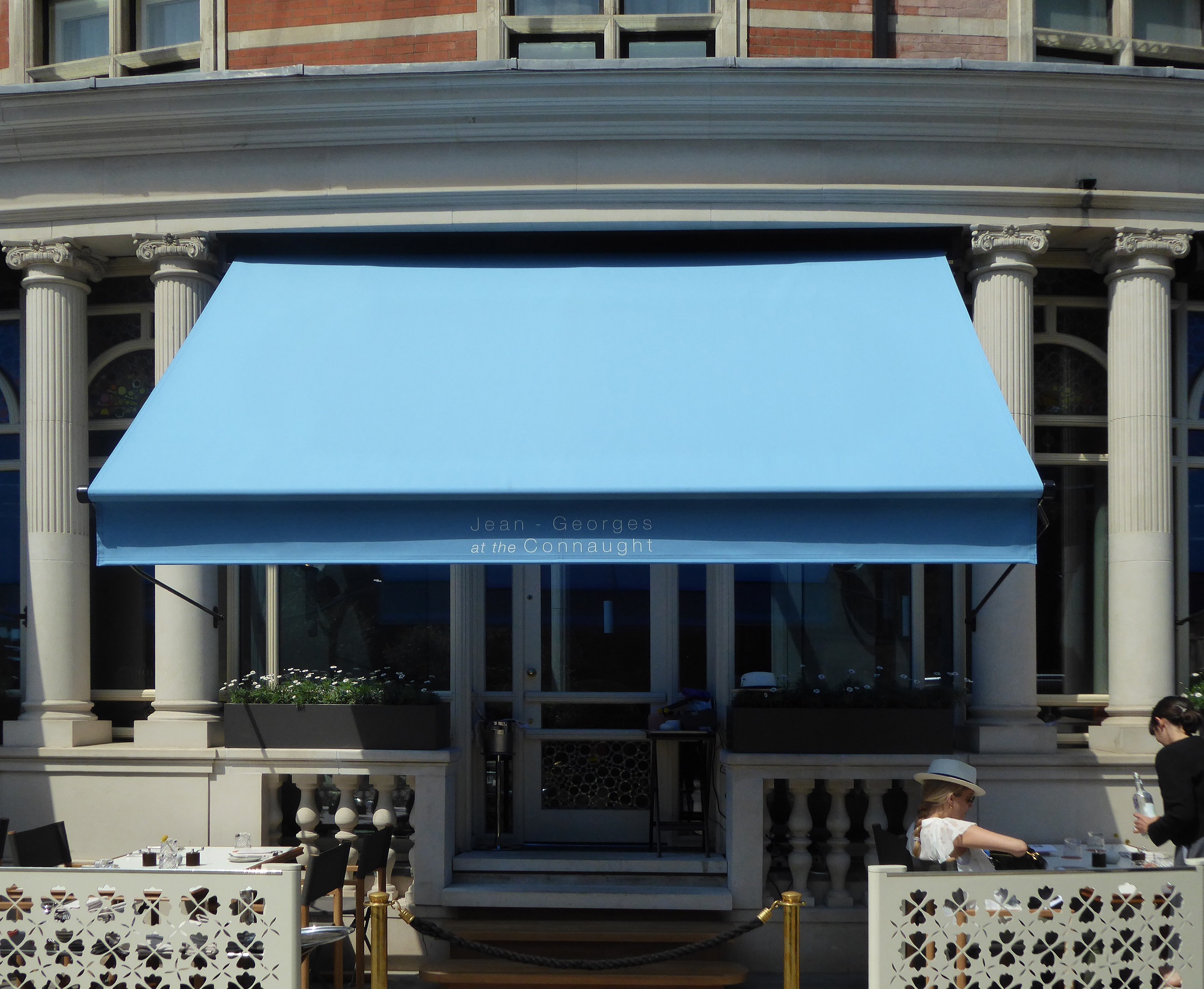 Greenwich awnings at The Connaught