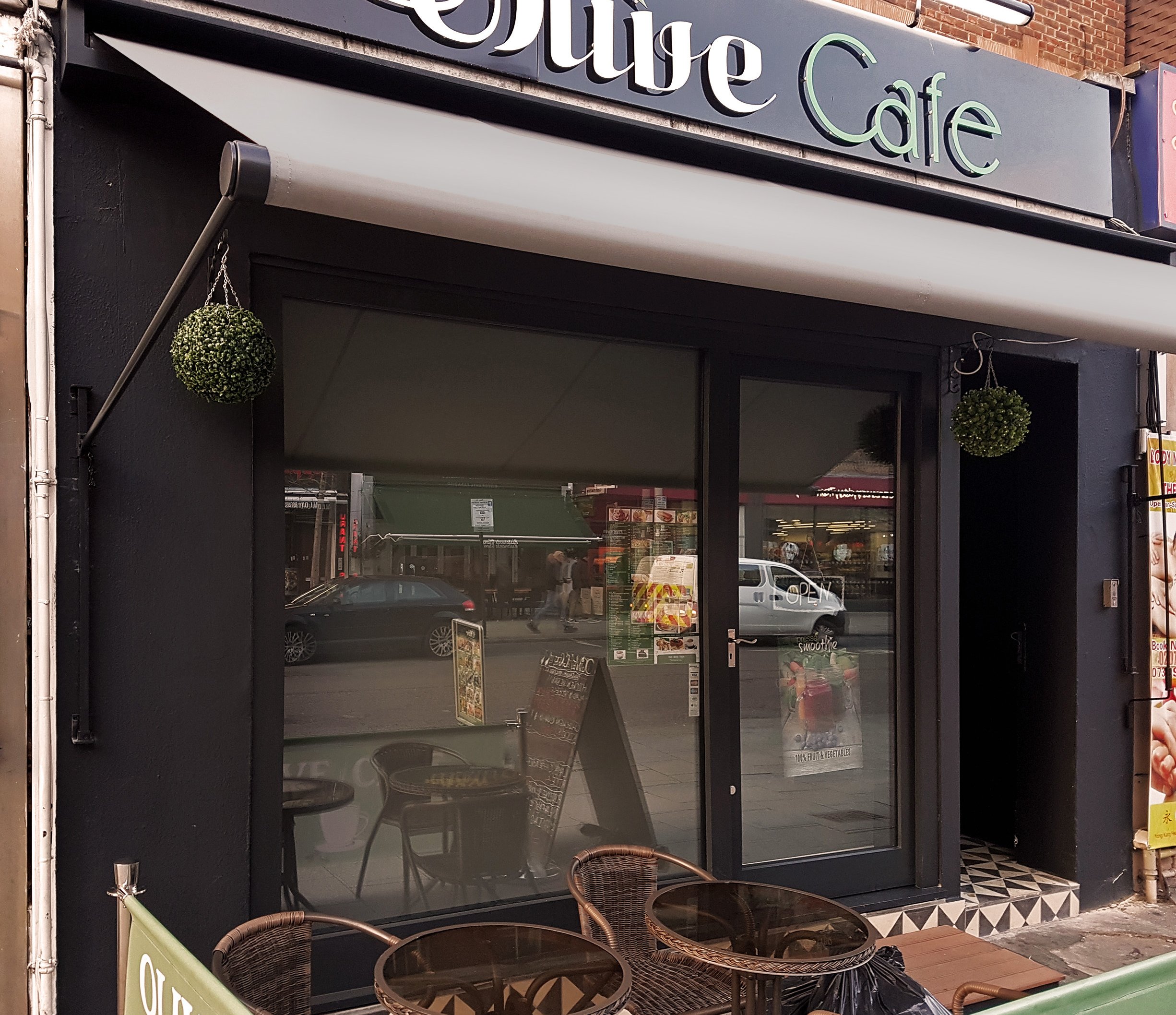 Olive cafe awning 2