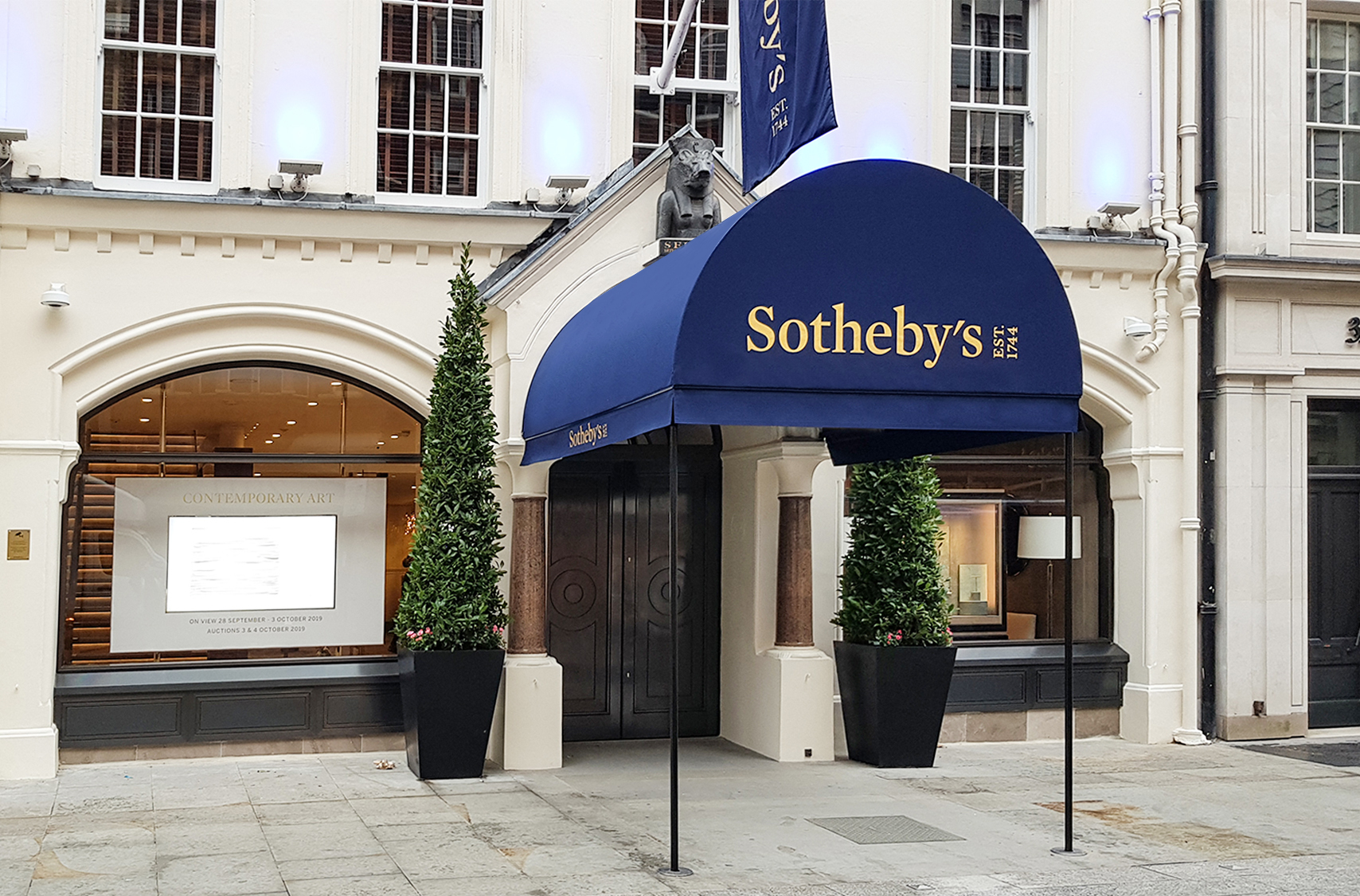 Sotheby's entrance canopy
