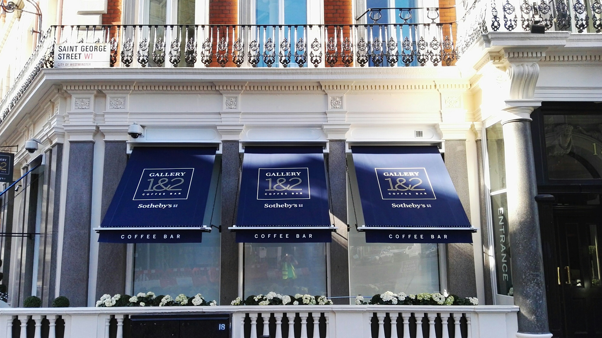 Sotheby's cafe awning