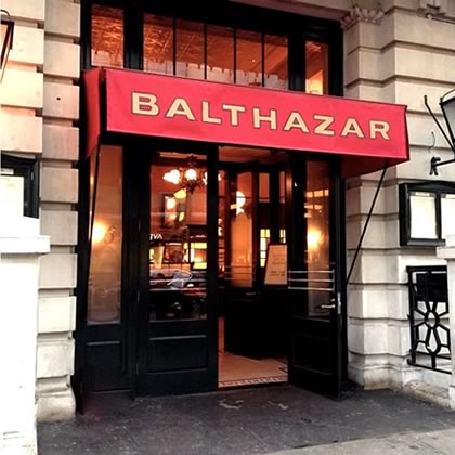 Balthazar restaurant awning