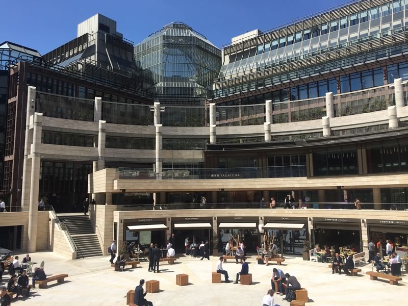 Commercial awnings for Broadgate 2