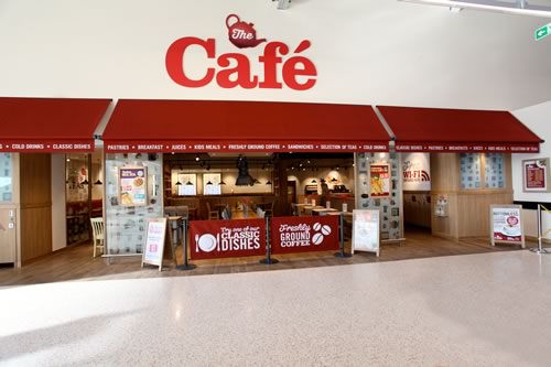 Morrisons cafe awnings by Morco Blinds