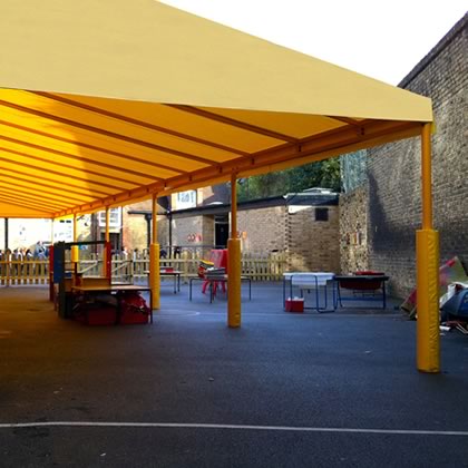 School playground cover awning by Morco