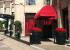 The bull nose Rib Entrance Canopy® is a popular choice for hotel awnings